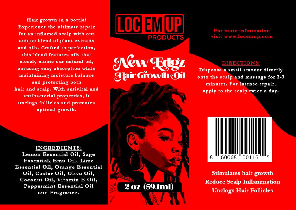 Loc Em Up New Edgz Hair Growth Oil