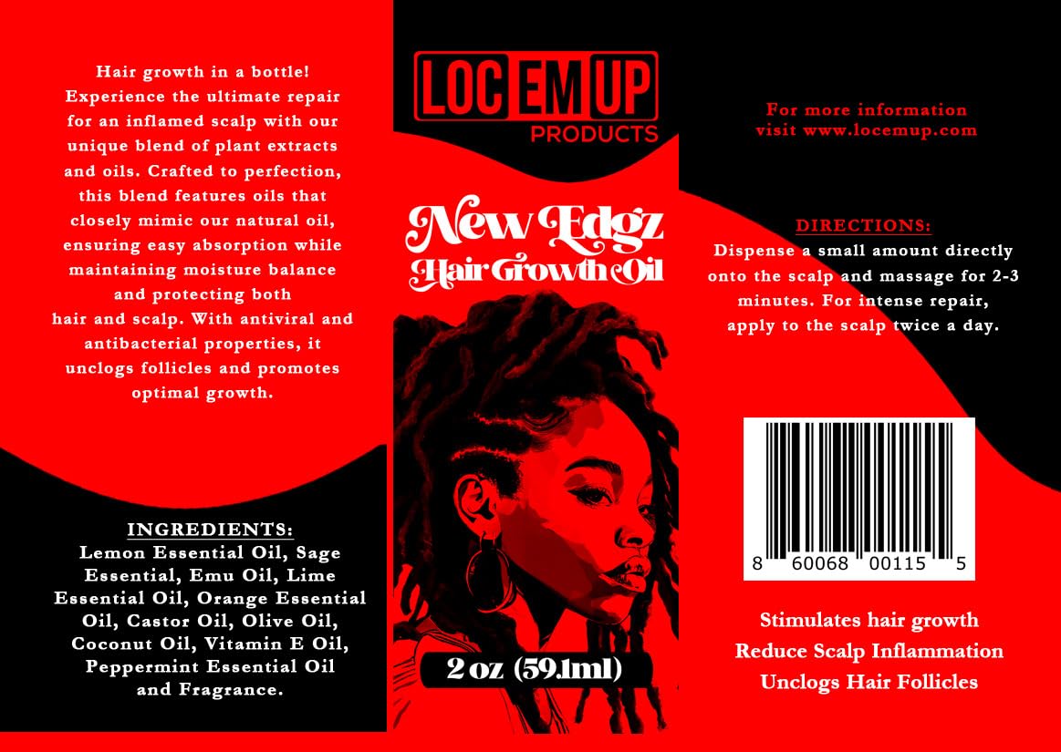 Loc Em Up New Edgz Hair Growth Oil