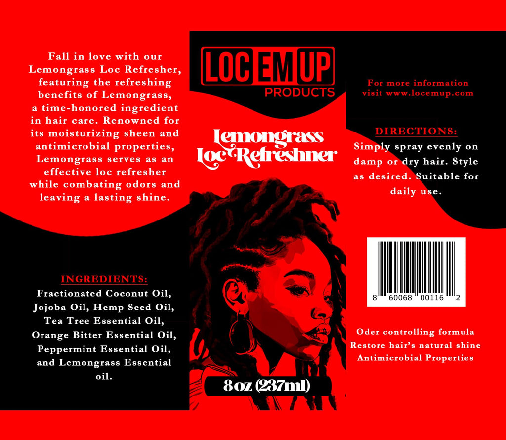 Loc Em Up Lemongrass Loc Refresher (8 oz)