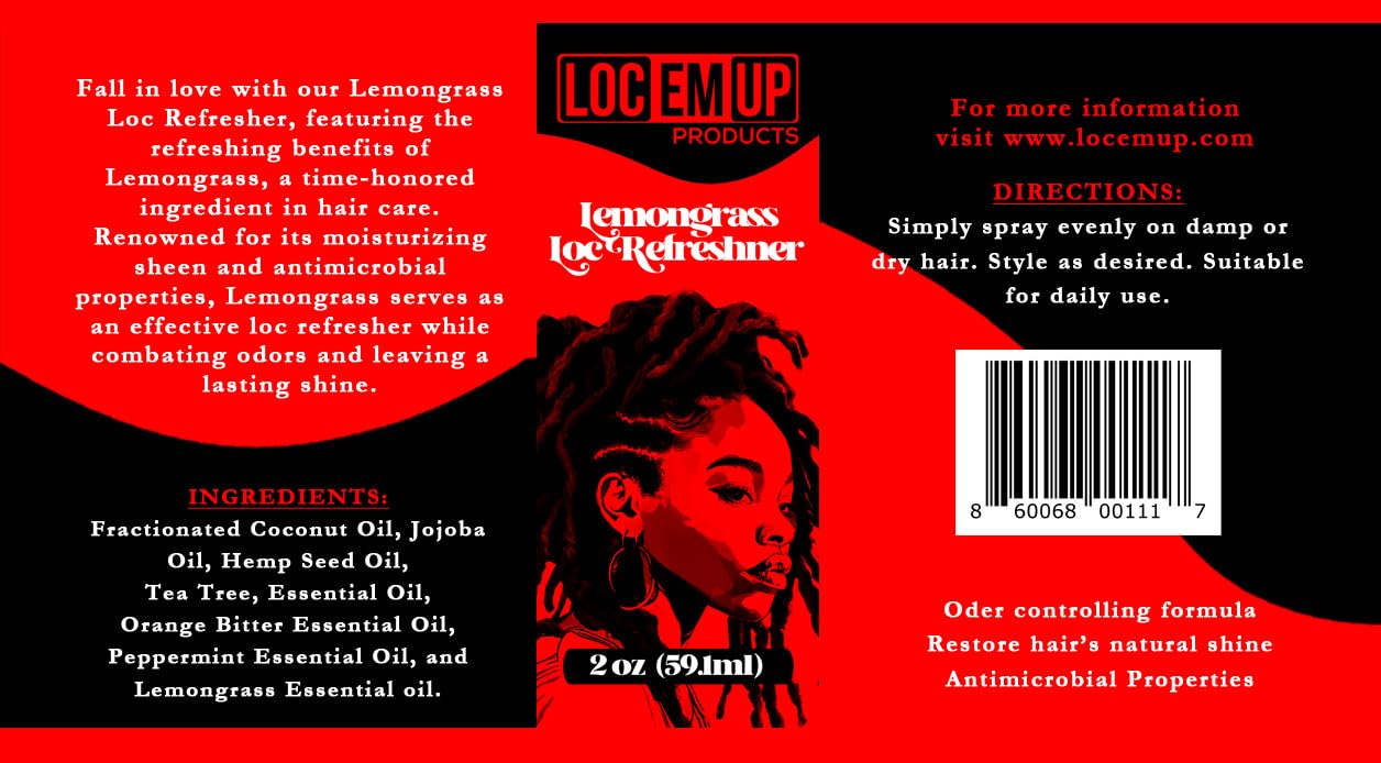 Loc Em Up Lemongrass Loc Refresher (2 oz)
