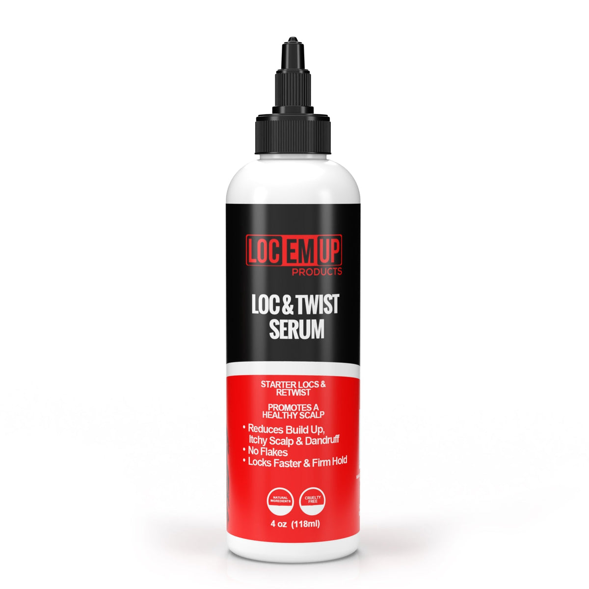 Loc & Twist Serum 8 oz bottle with black tip